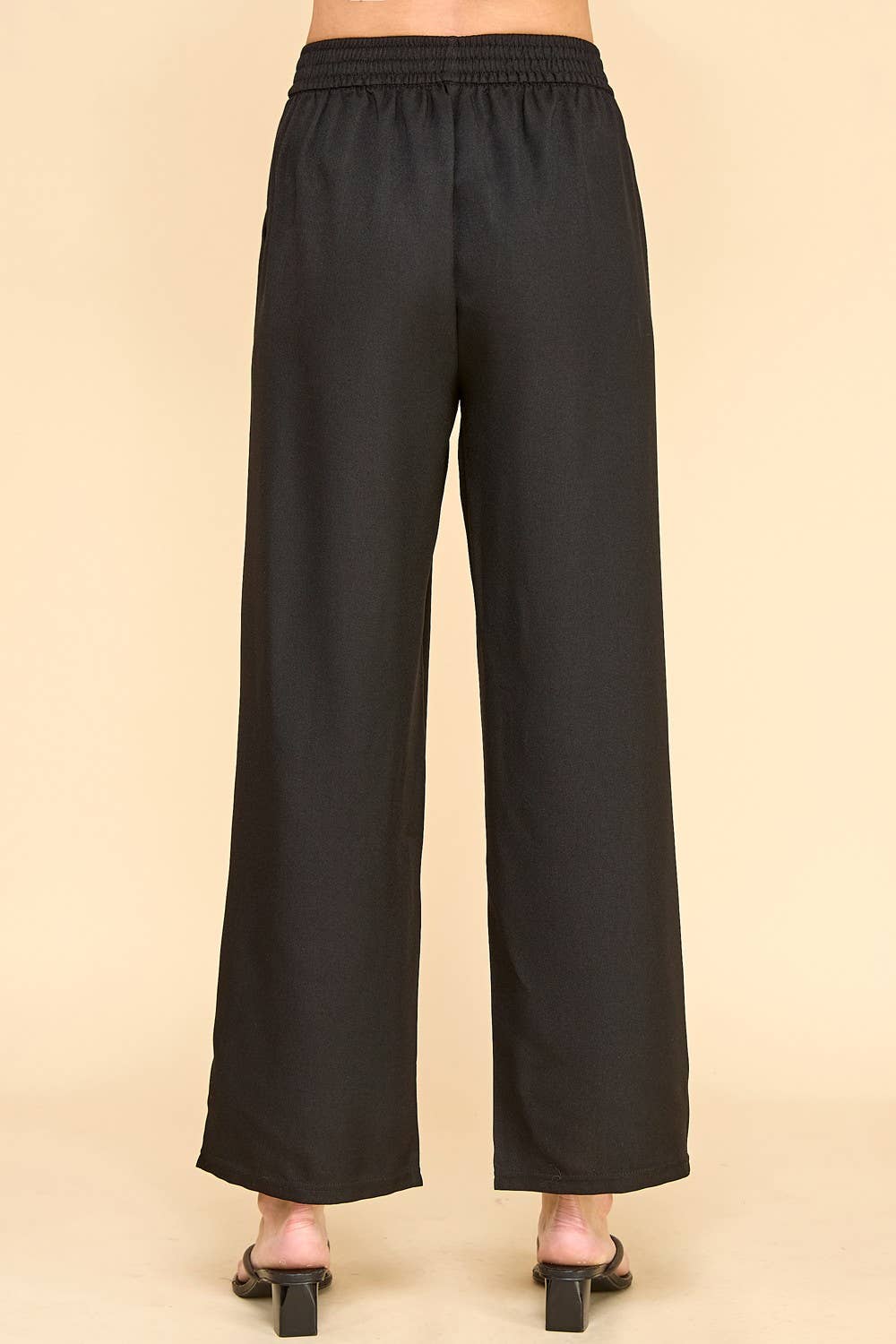 Negro PANTALONES DE PERNERA RECTA SL005 de venta al por mayor en Faire6