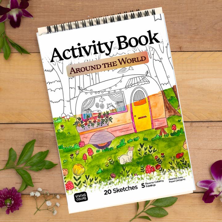 Around the World - Coloring Book (A6) - Casepack of 10 and other Purchase Wholesale mindfulness colouring books. Free Returns & Net 60 Terms on Faire trending on Faire.
