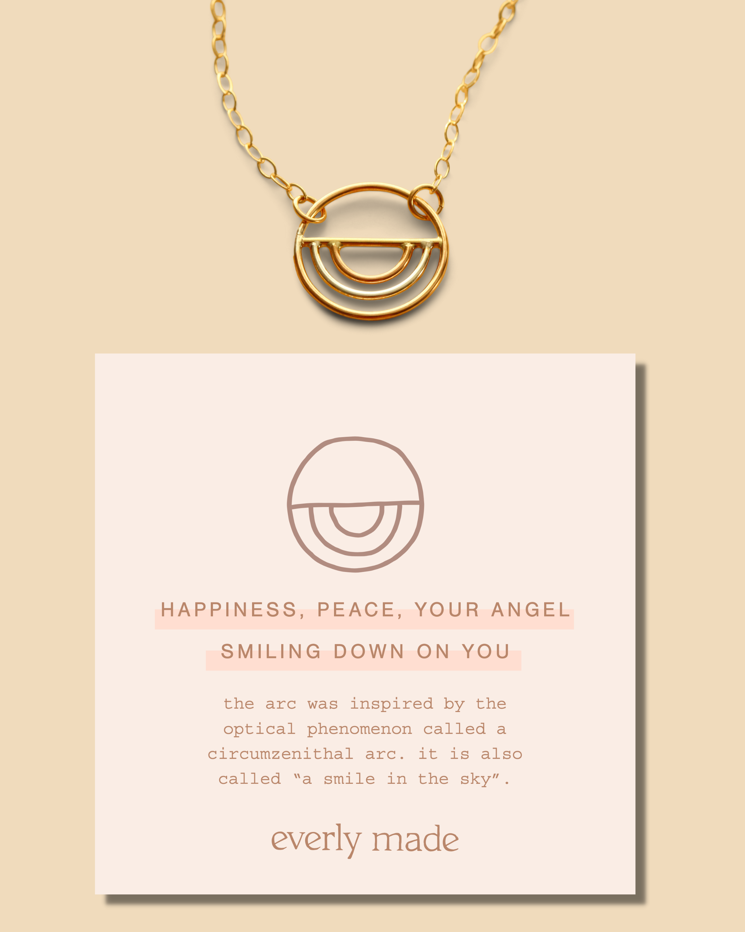 Everly Made - Wholesale Pendant/Charm Necklace - The Arc Sterling Silver Pendant Necklace5