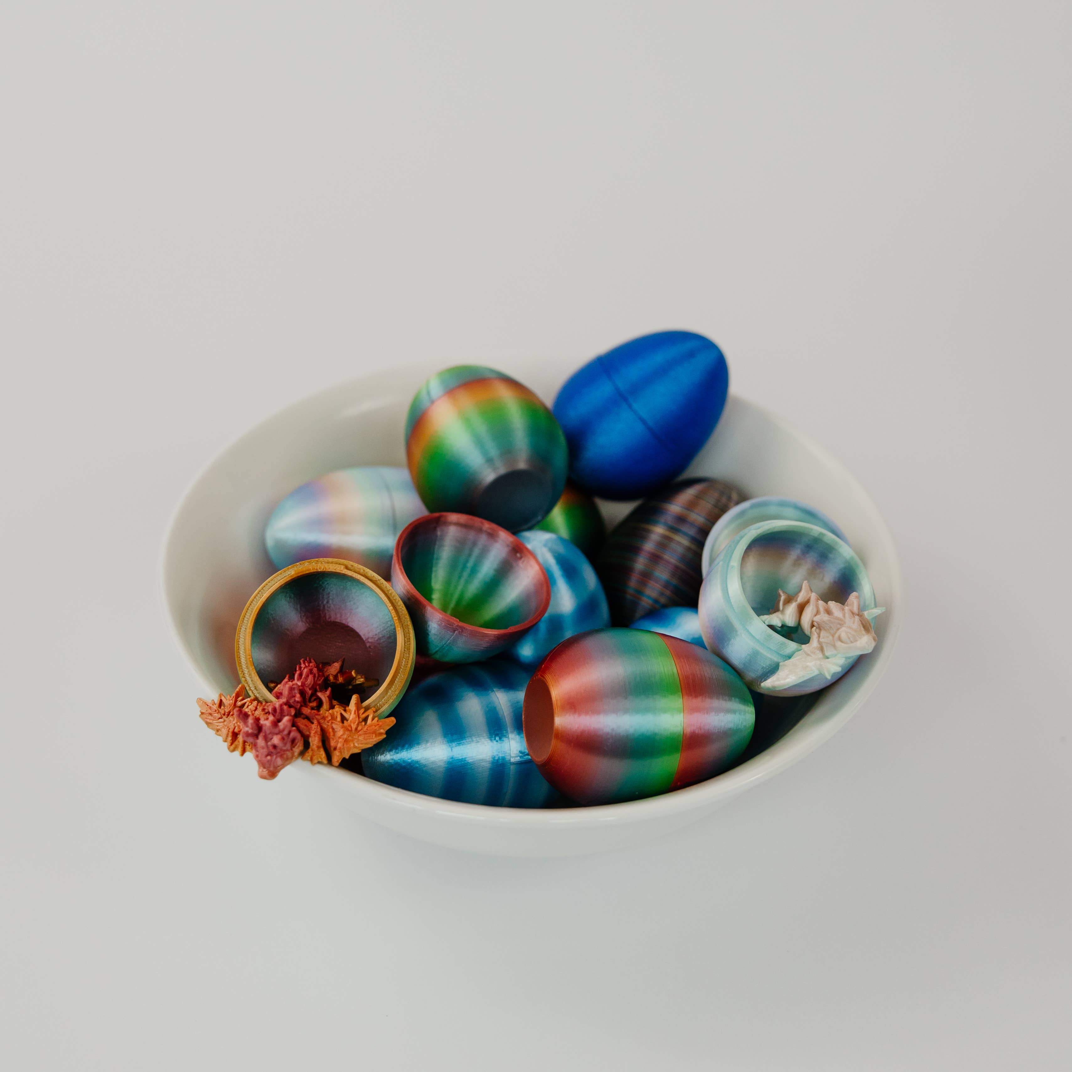 Ruby’s dragons – wholesale Figurine toy – Kids – Small 3D Printed Mystery Dragon Egg Sets – Assorted 6-Pack8