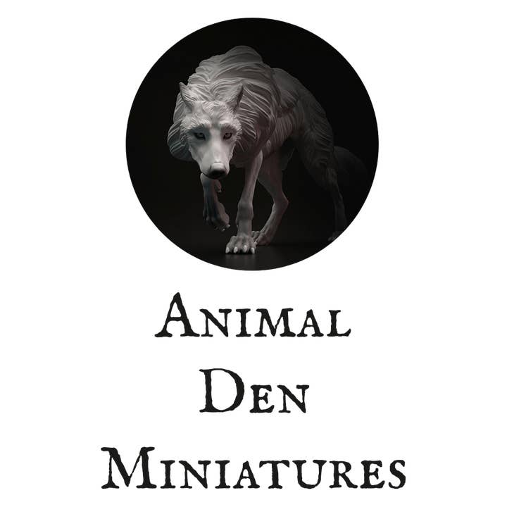 The Scale Grail - Wholesale Decorative Figurine - Animal Den Miniatures - Arctic Fox - 1:12 scale miniature animal sized for snow diorama, winter dollhouse, small hand painted scaled 3d printed tabletop mini1