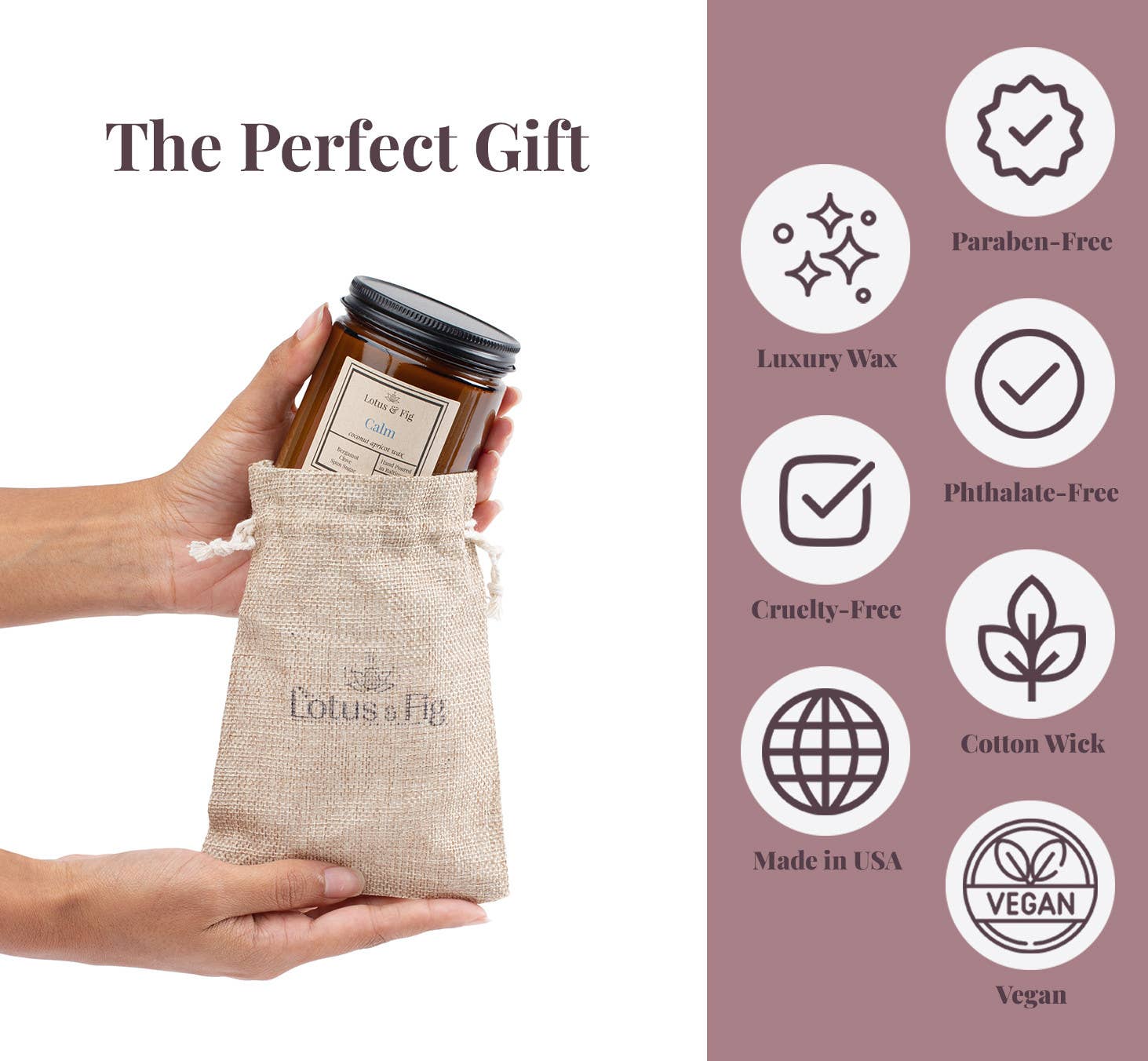 Lotus & Fig - Wholesale Jar/Filled Candle - Calm 8 oz Candle1