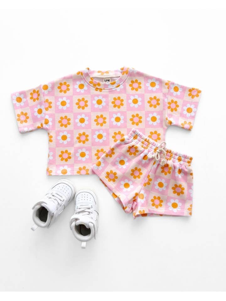 Lucky Panda Kids - Wholesale Top & Short Set - Kids - Shorts Set | Retro Daisy