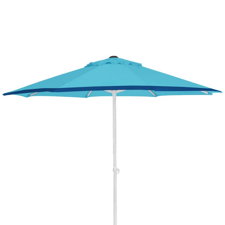 Sombrilla Arc Market/Beach Conversion de 7 pies con luz ultravioleta azul/azul marino para venta al por mayor de Chaby International