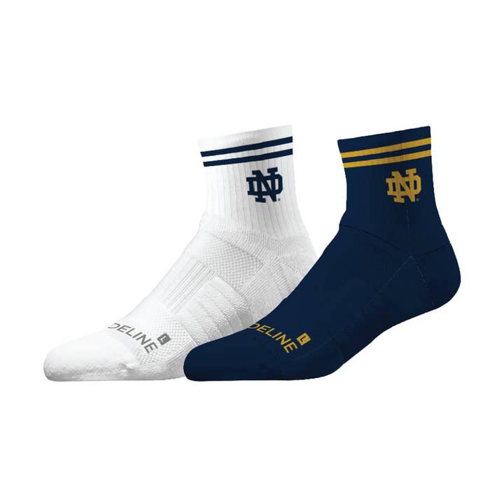 Strideline - Wholesale Socks - Unisex - University of Notre Dame | Half Calf Knit | NCAA 2 Pack | N02626773ML0