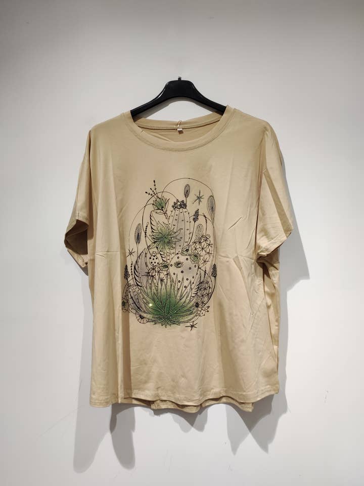 Pomelo paris - Wholesale T-Shirt (Graphic) - Women's - GO POMELO GT waterlily T-shirt1