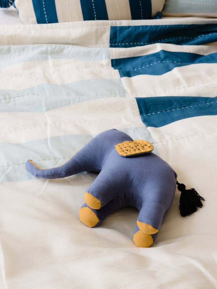 Kantha Handmade Stuffed Elephant for wholesale by Anchal