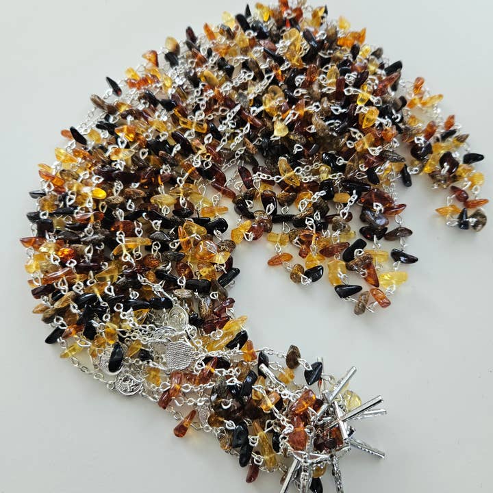 AmberLithuania - Wholesale Prayer Beads Necklace - Amber Rosary, Prayer Items, Gemstone rosaries. Christenning