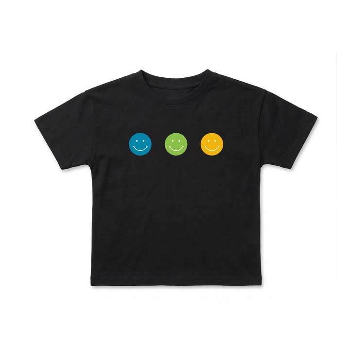 Smiley Organic Cotton Tee for wholesale by bug + bean kids