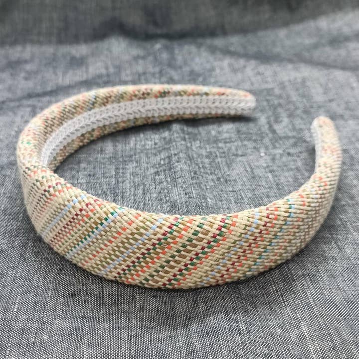 New Striped Raffia Woven Padded Crown Headband_CWAHA6333 for wholesale by ACCITY