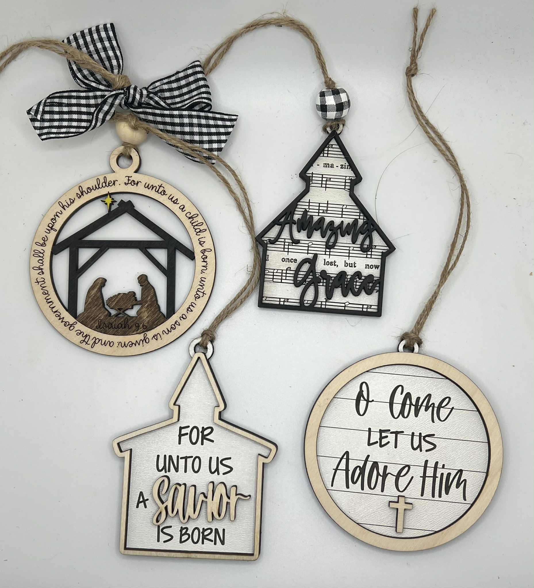 The Cracked Pig - Wholesale Ornament Set - 5 Religious Christmas Ornaments|Christian Christmas Ornament7