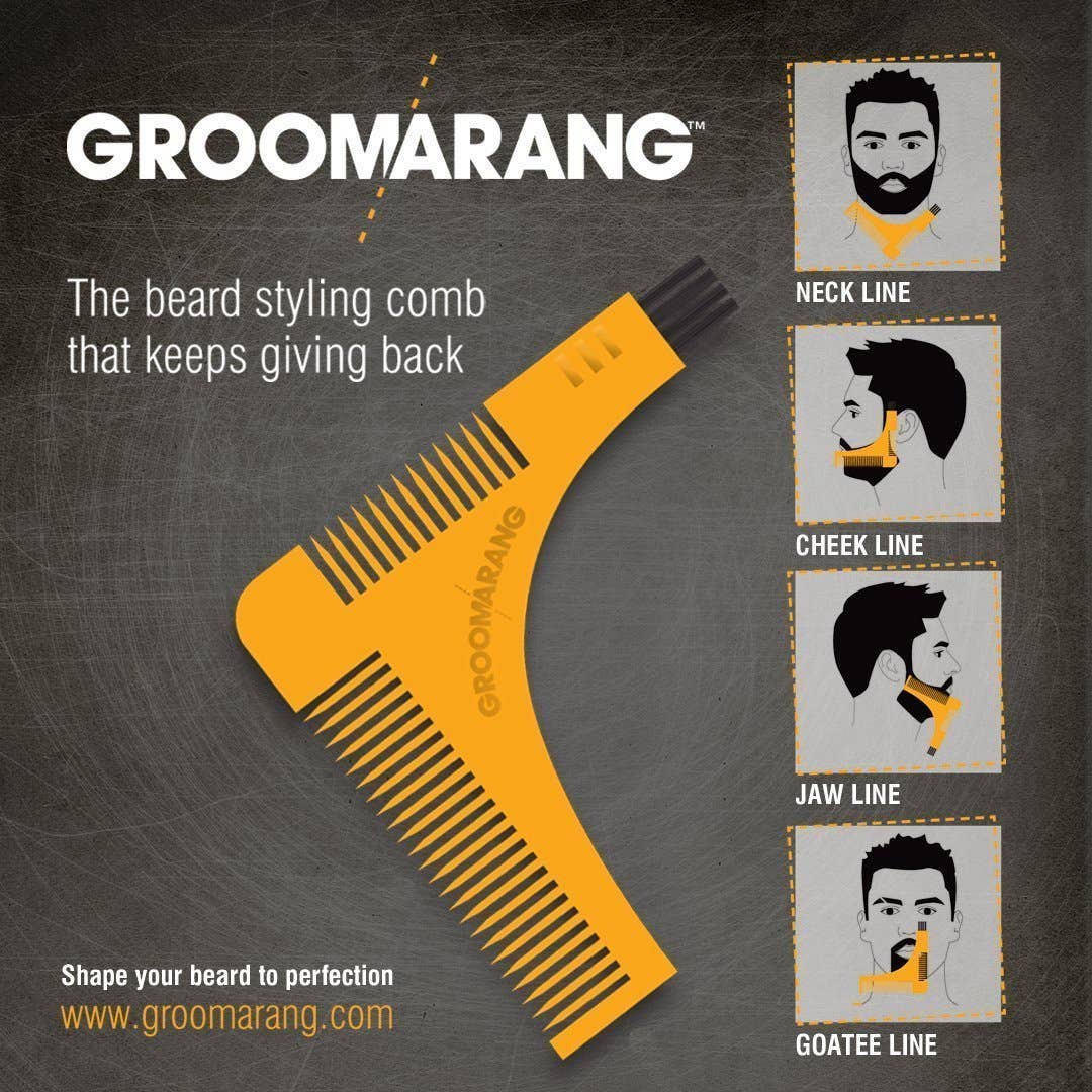 My Wholesale Warehouse – wholesale Beard brush/comb – Groomarang Beard Shaping & Styling Template Comb5