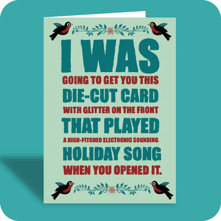 #240 – Cartolina di Auguri Divertente – Fustellata/Glitter per la vendita all'ingrosso da parte di Bald Guy Greetings