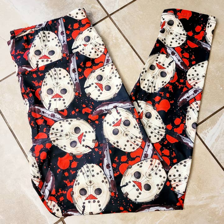 Blutiger Jason (Semi-Exklusiv) - Hochwertige handgefertigte lebendige Leggings für den Großhandel von Beautifully Unique® Bootique