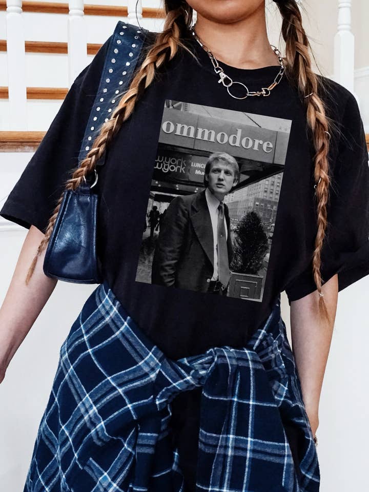 Vintage 90s Donald Trump MAGA Election Crew Neck Tee for wholesale by Monday Muse