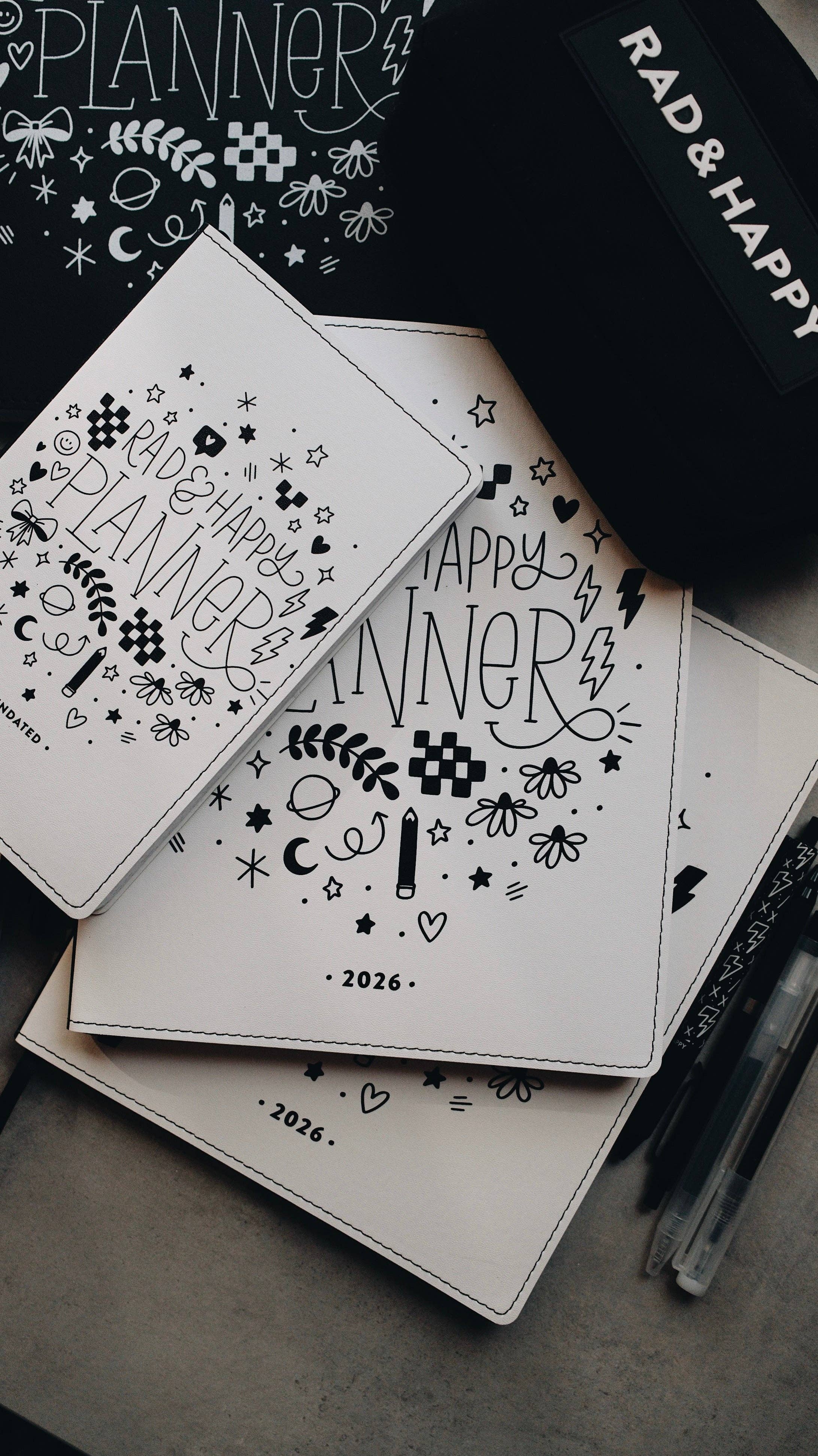 Rad & Happy - Wholesale Planner - 2026 Dated 8x10 Planner - Doodle Edition10