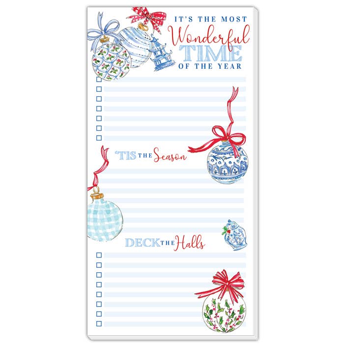 It's The Most Wonderful Time Of The Year Large Pad for wholesale by RosanneBeck Collections
