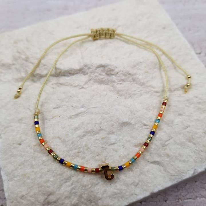 Treasure Wholesale - Wholesale Beaded bracelet - Initial Boho Seed Beads Miyuki Friendship Bracelet2