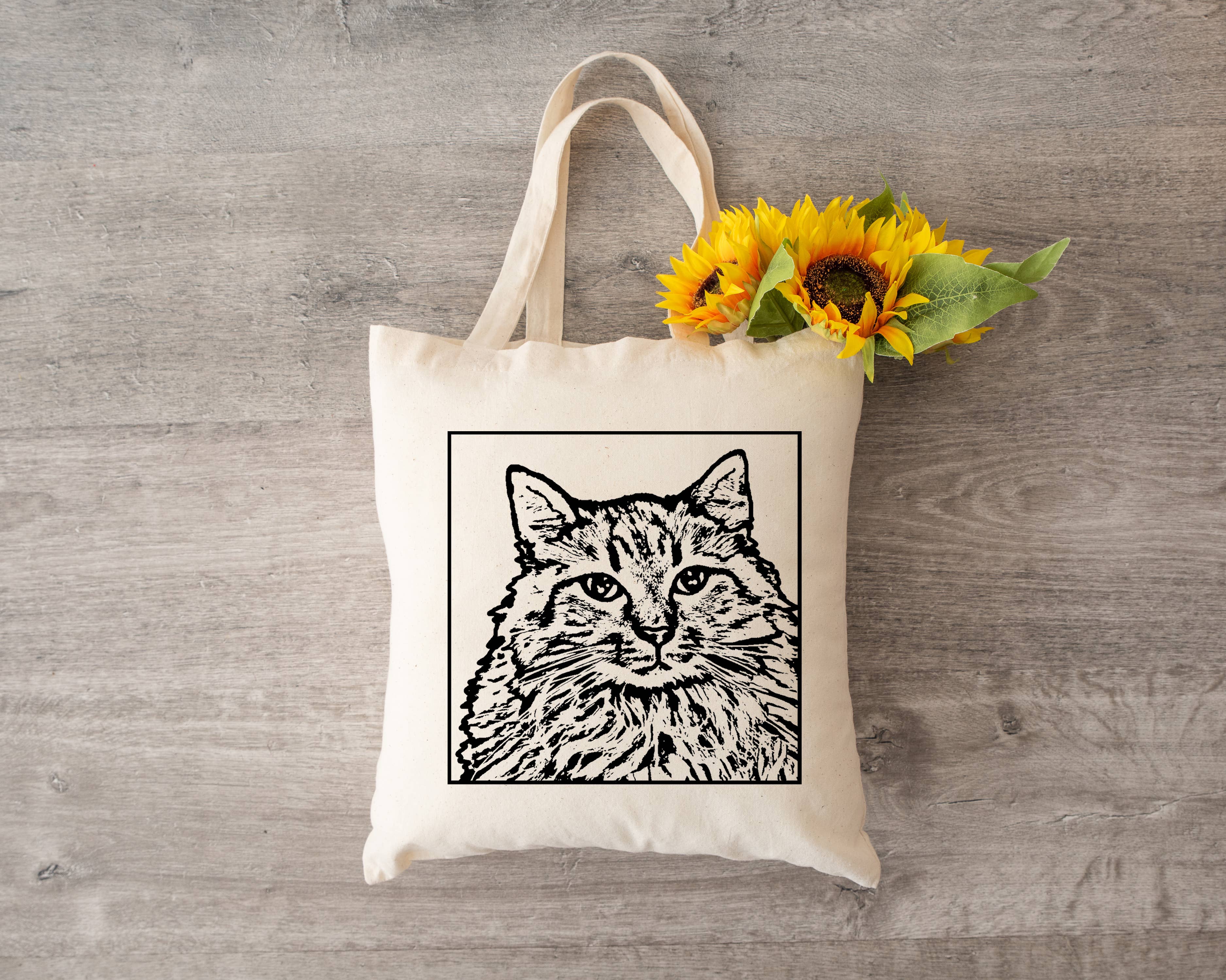 Spicy Kitten Designs - Wholesale Tote Bag - Women's - Melanie the Maine Coon Cat Tote Bag1