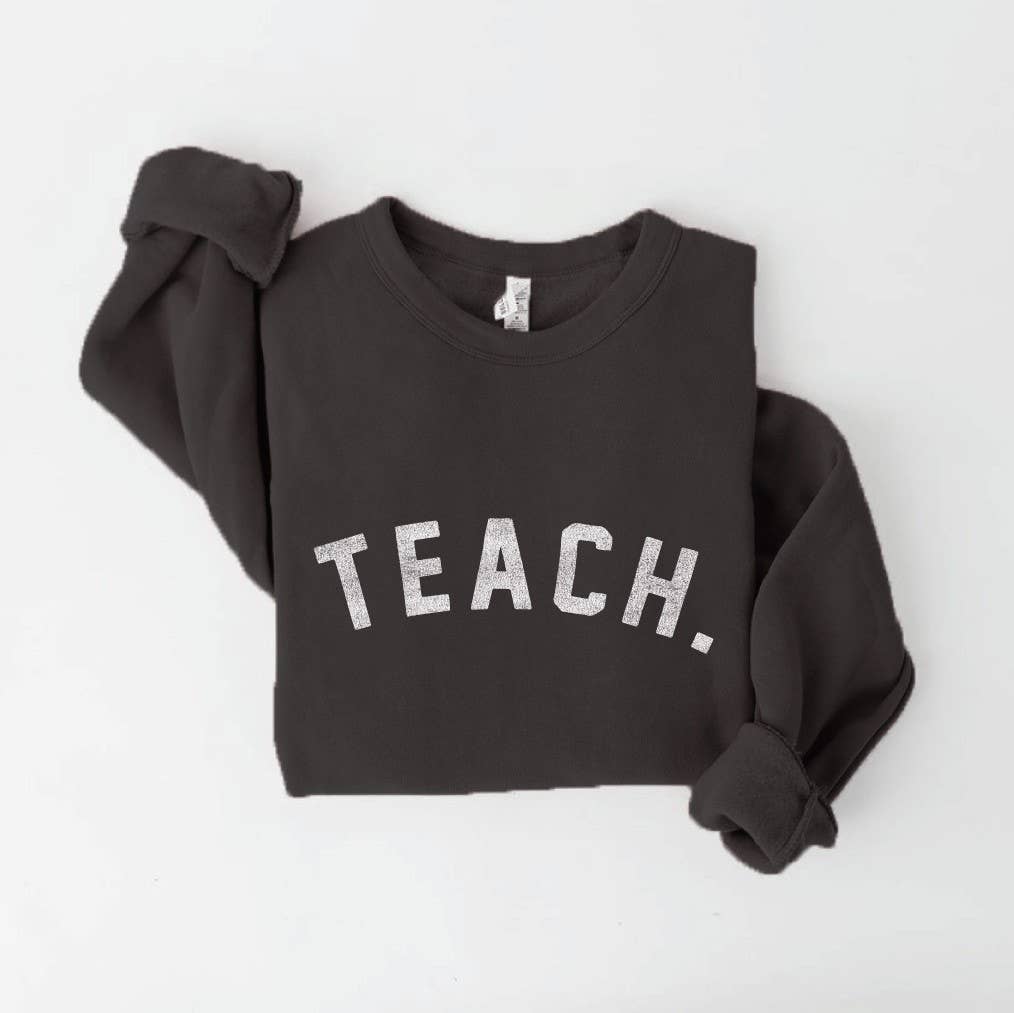 OAT COLLECTIVE - Wholesale Graphic Sweatshirt - Women's - TEACH. Graphic Sweatshirt1