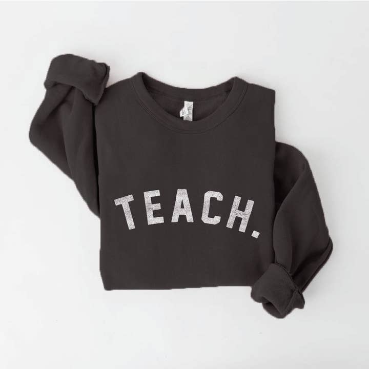 OAT COLLECTIVE - Wholesale Graphic Sweatshirt - Women's - TEACH. Graphic Sweatshirt1
