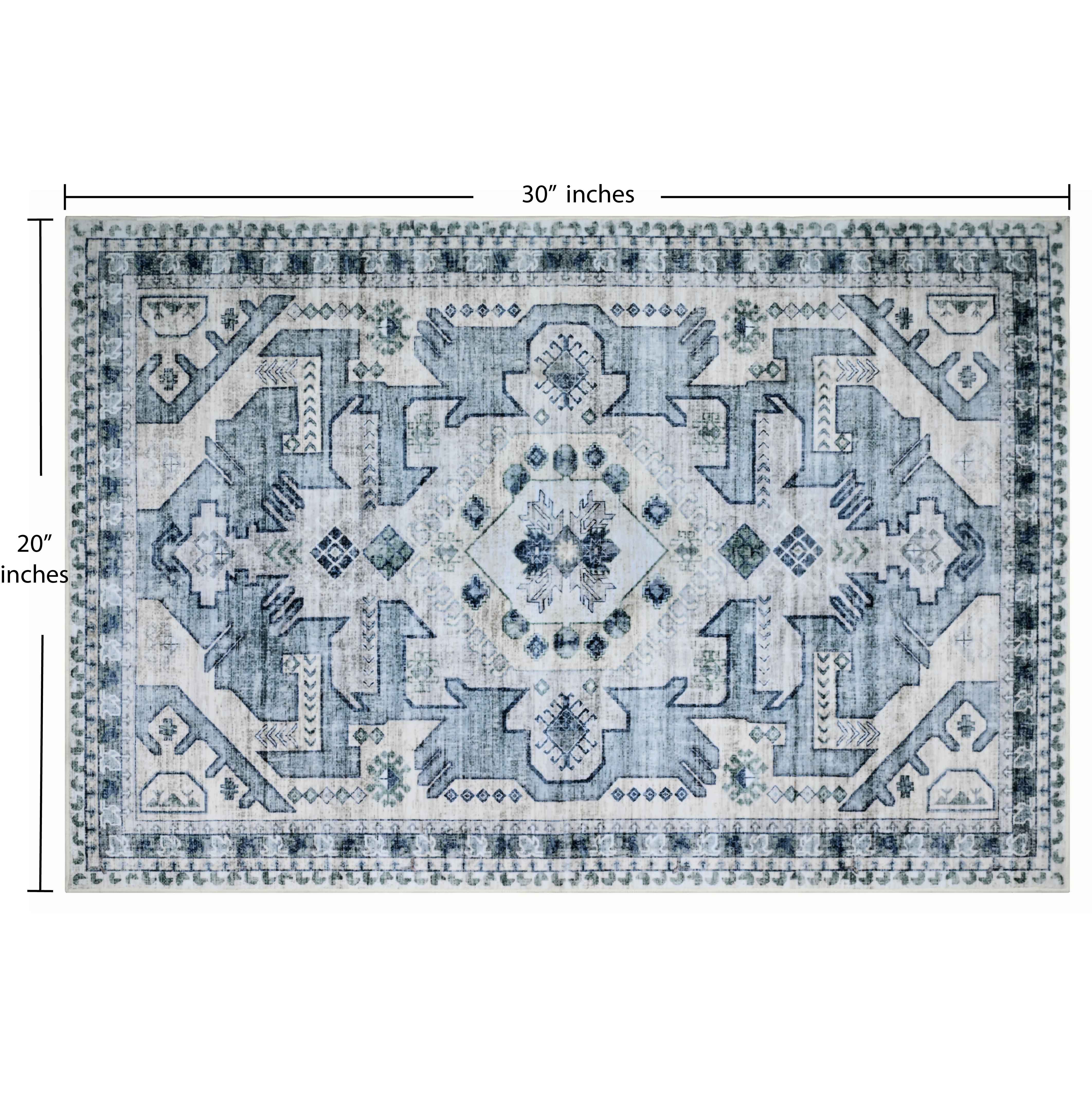 Bed Bath Fashions - Wholesale Area Rug - Bibb Home Washable Flannel Printed Accent Rug with Latex Bac4