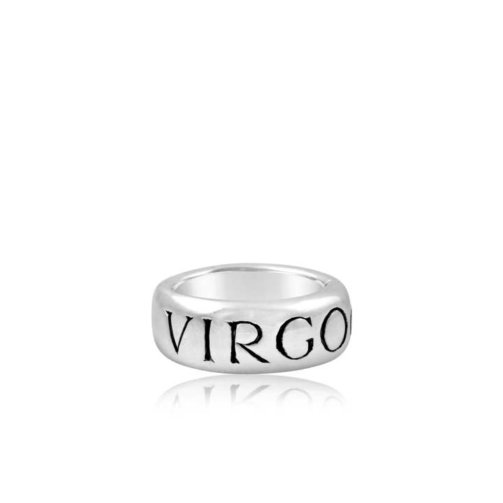 Sterling sølv Zodiac Ring - Jomfruen for engroshandel hos Van Peterson Designs