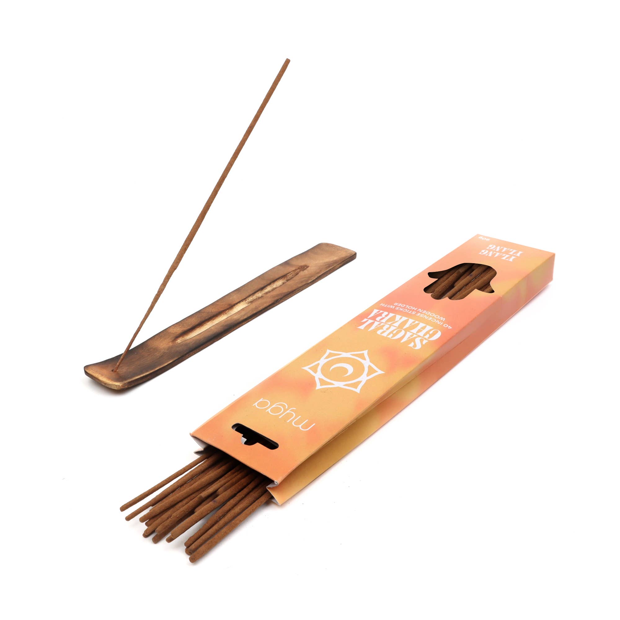 Myga - Wholesale Incense - Chakra & Luck Incense Stick & Wooden Holder 84 Piece Display18