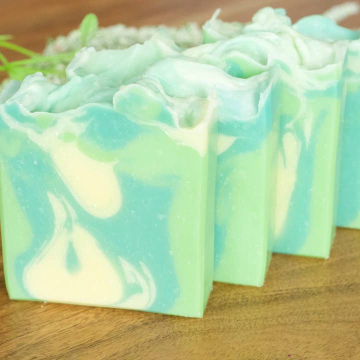 Cucumber & Green Tea Shea Butter Bar Soap for wholesale by Sandollar Soap Co.