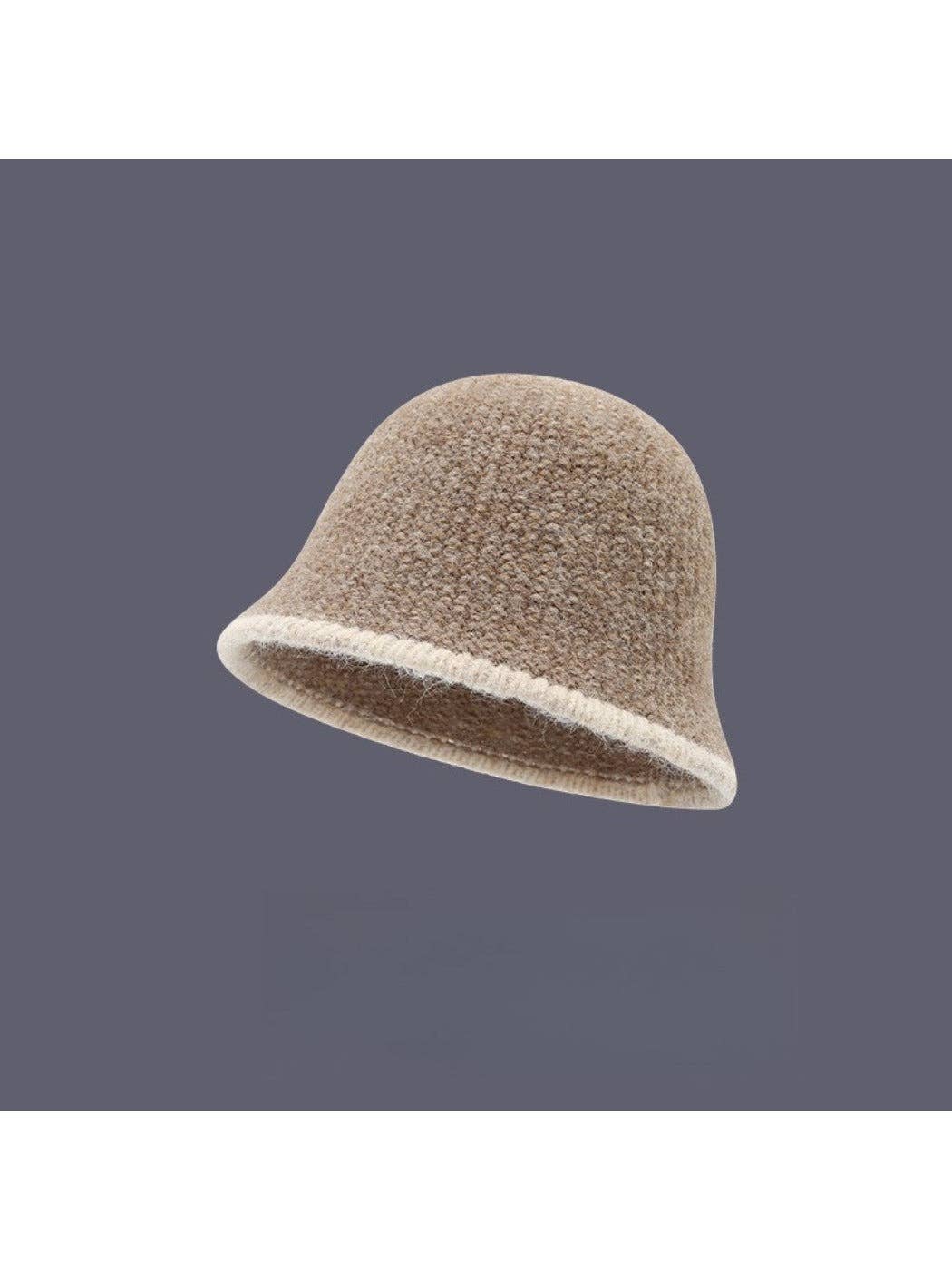 Funkyrel® Atzbranding Limited - Wholesale Bucket Hat - Women's - Haila - Color-Block Knitted Bucket Hat for Women2