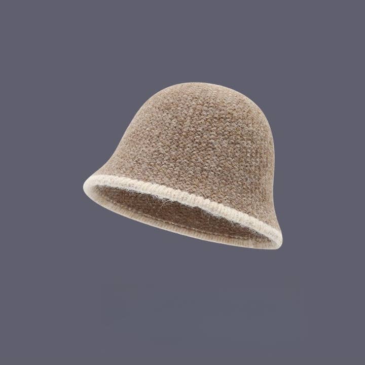 Funkyrel® Atzbranding Limited - Wholesale Bucket hat – Women's - Haila - Color-Block Knitted Bucket Hat for Women2