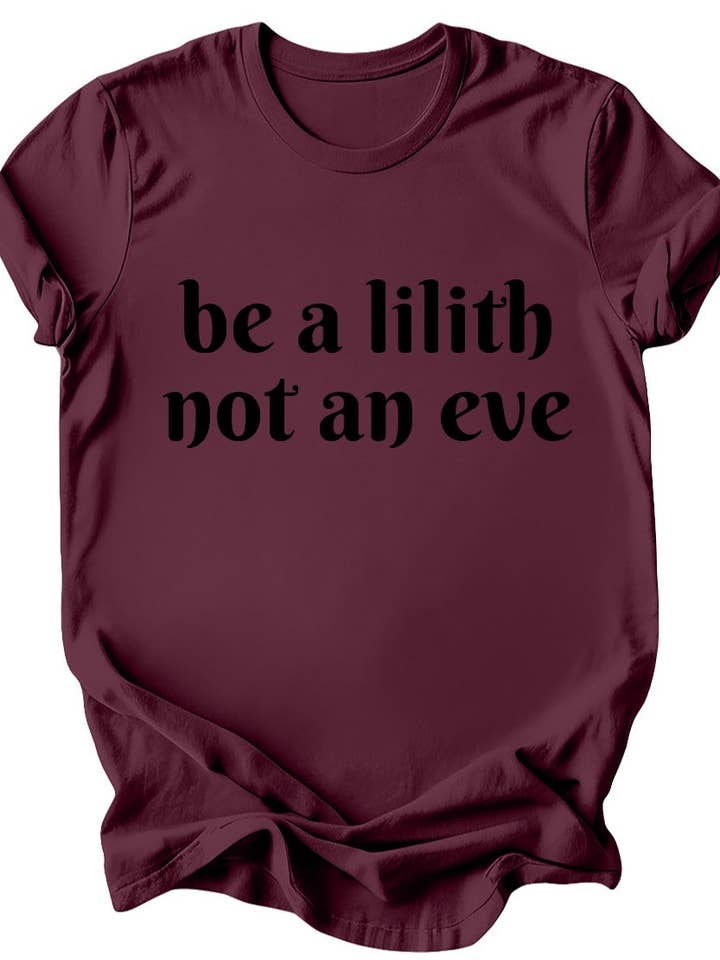 Sé una Lilith, no una Eva - Camiseta Burdeos o Esmeralda para venta al por mayor de Witchwood Bags