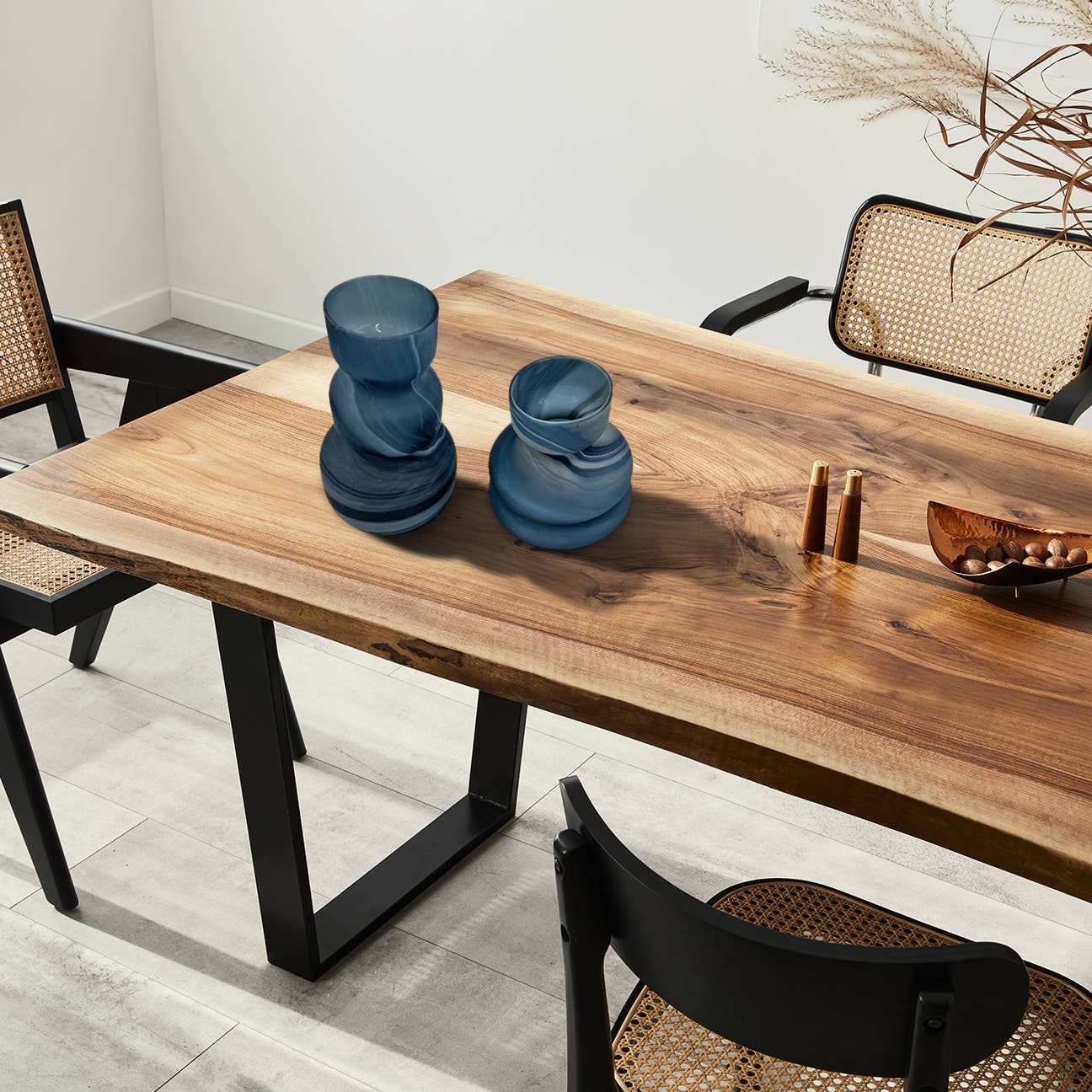 2626 Designs – Vaso por atacado – Vaso Moderno Decorativo em Vidro Artesanal Azul7