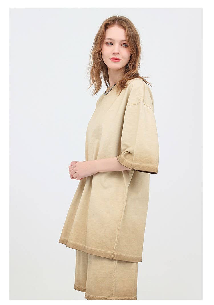 Hope & Sunshine - Vendita all'ingrosso Maglietta - Donna - Maglietta oversize sfumata9