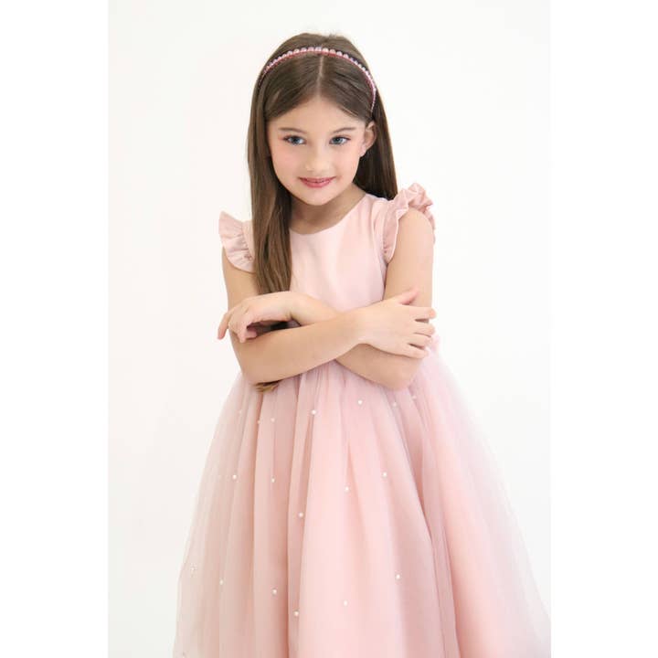 Ceremony Dress Alice - Pink - Size: 150 Cm (9/10 Years) for wholesale by Yuko-B UK