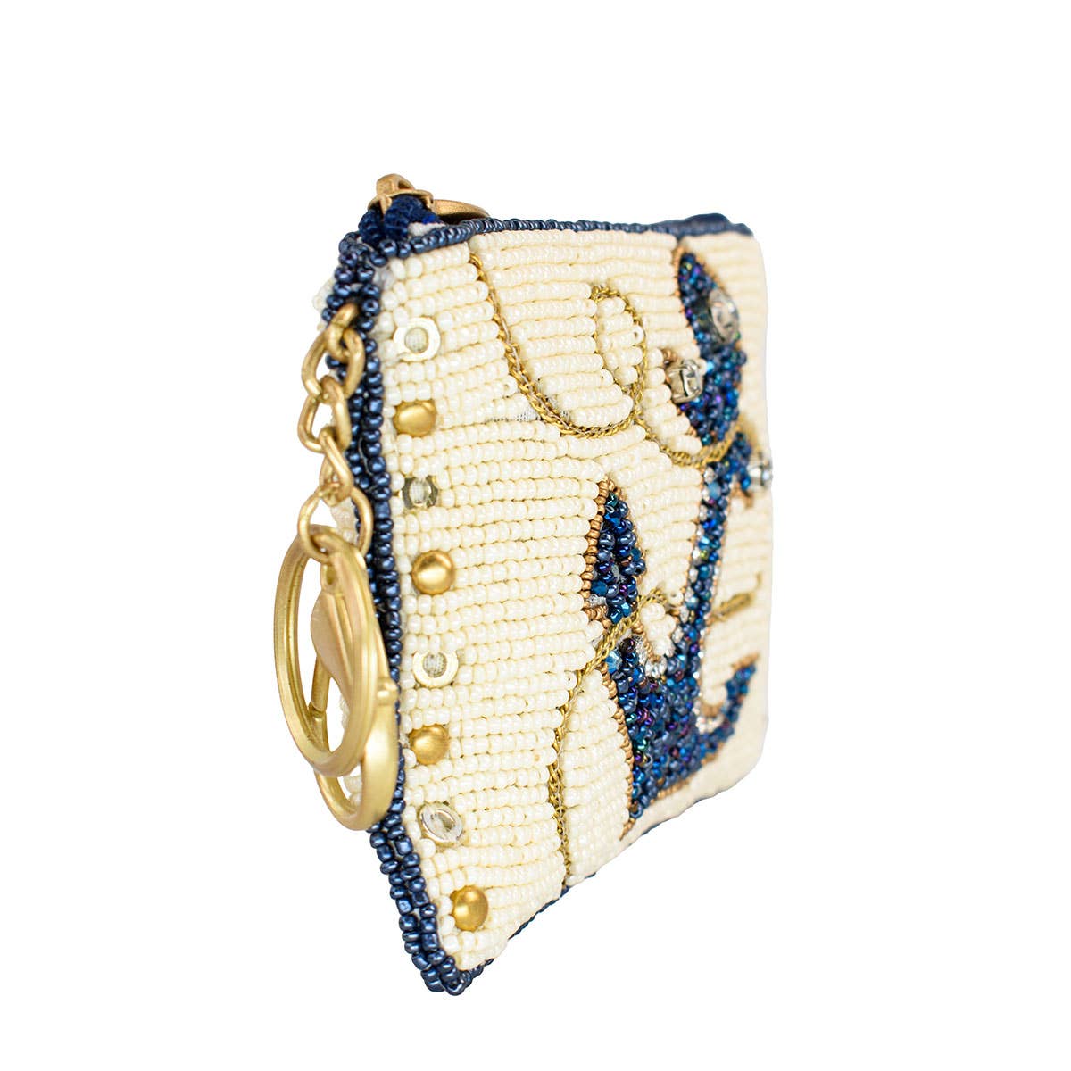 Mary Frances Accessories - Vendita all'ingrosso Portamonete - Donna - Portamonete Marinaio con Ancora Blu Decorata con Perline2