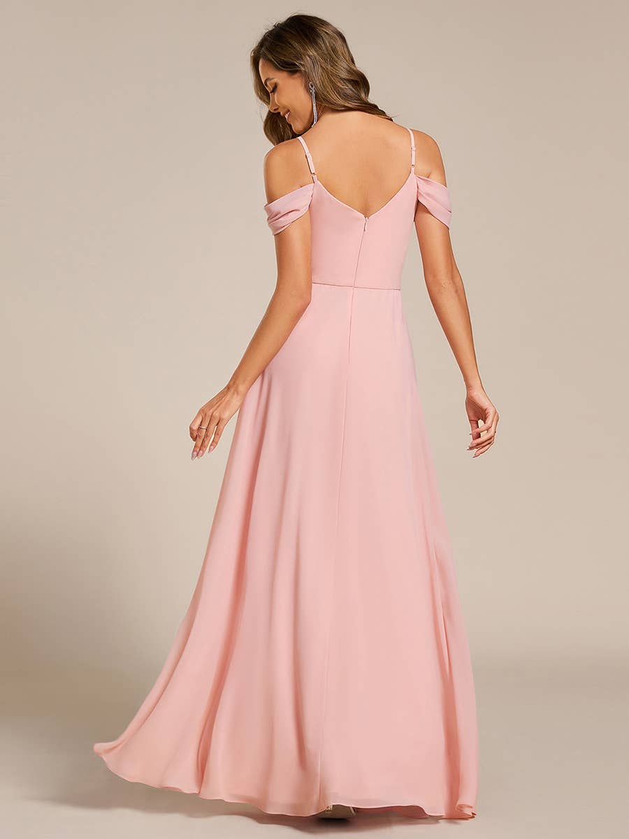 Ever-Pretty - Wholesale Dress - Women's - Straps drop-shoulder sleeve Chiffon Bridesmaid Dress12