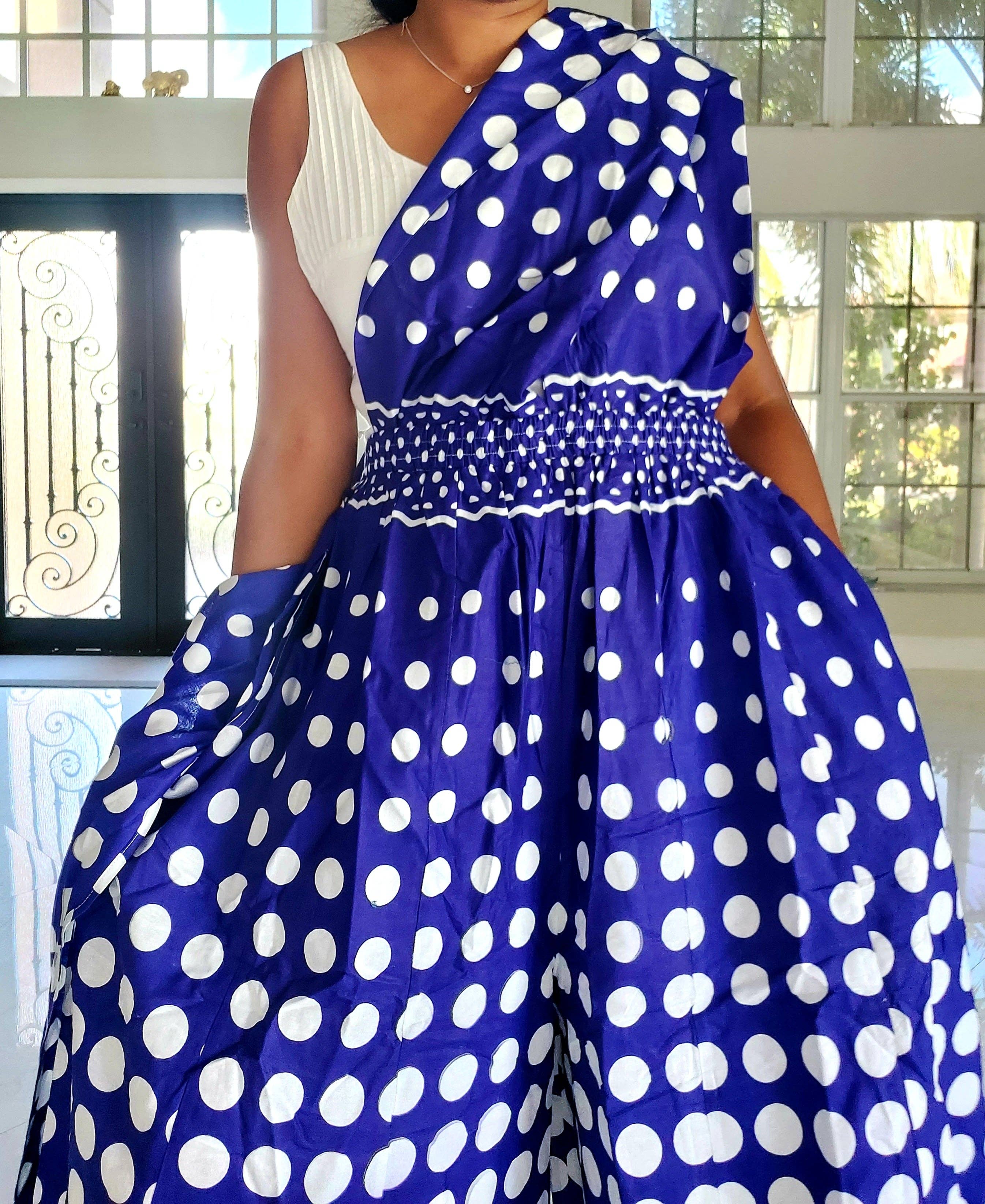 India Batik - Wholesale Jumpsuit - Dames - 901- Infinity Palazzo/Romper/Jumpsuit- Koningsblauw/Wit4