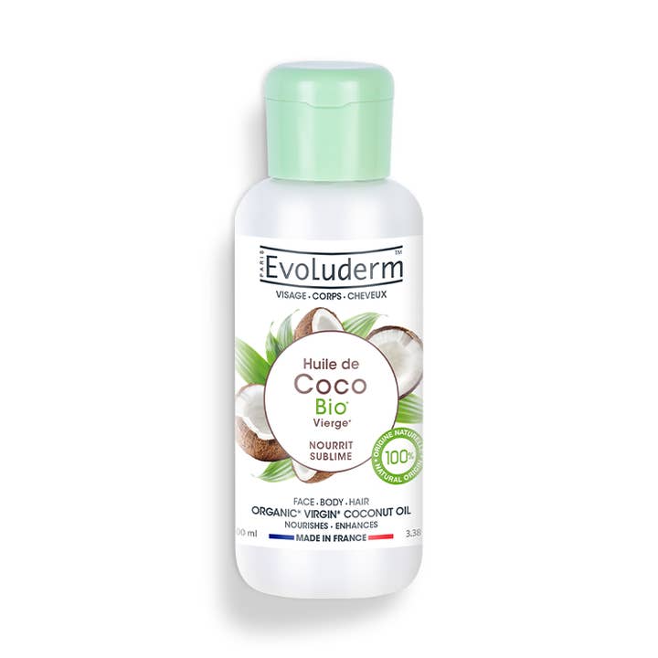 Olio di cocco vergine biologico per la vendita all'ingrosso da parte di Evoluderm