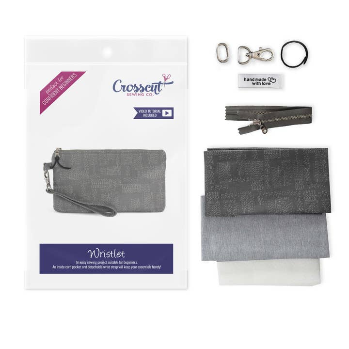 Crosscut Sewing Co. - Wholesale Craft Sewing Kit - Wristlet Sewing Kit - Adult Sewing Kit for Beginners33