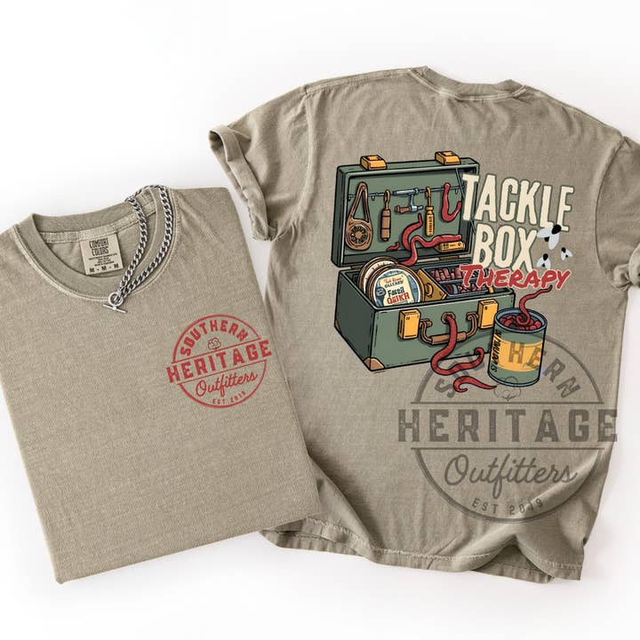 Tackle Box Therapy – Comfort Colors T-Shirt für den Großhandel von Southern Heritage Outfitters