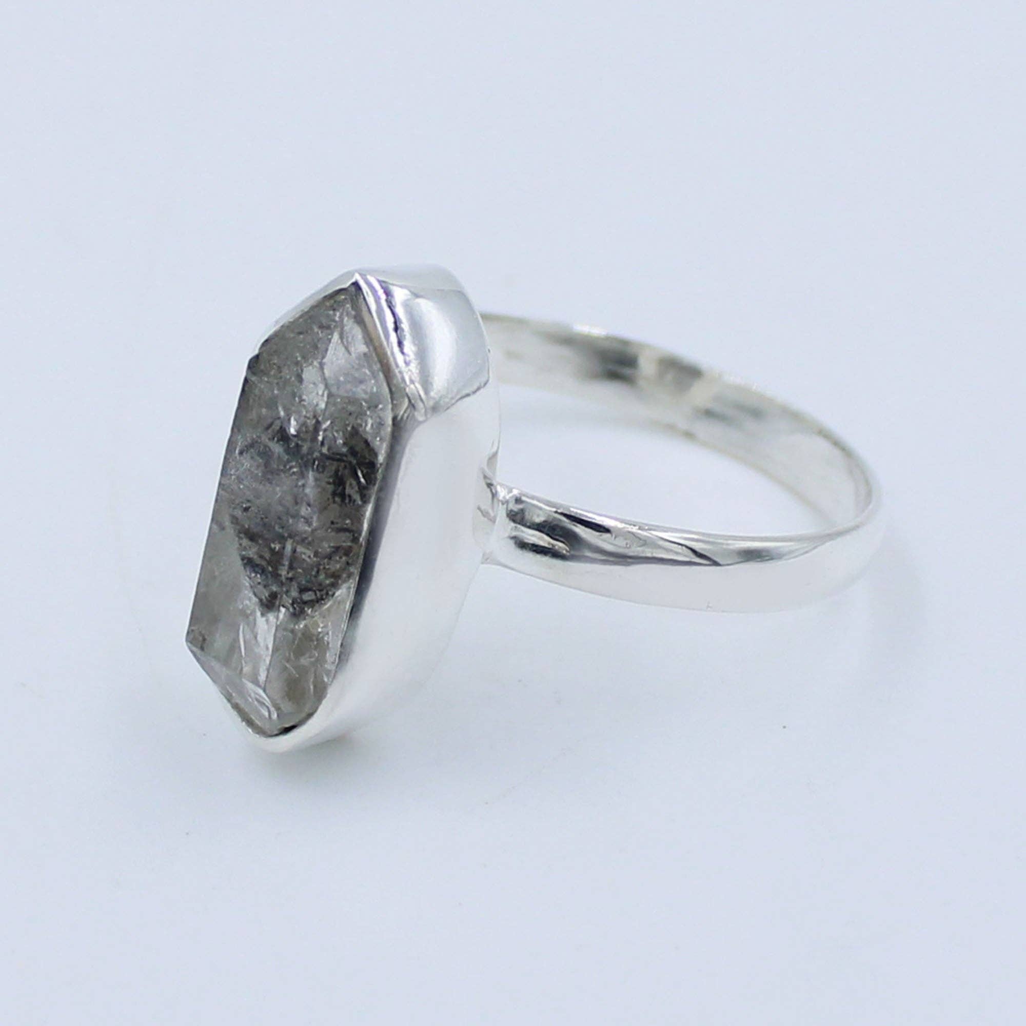 Silvex Jewelry - Wholesale Single Stone/Solitaire Ring - Herkimer Diamond 925 Sterling Silver Ring2