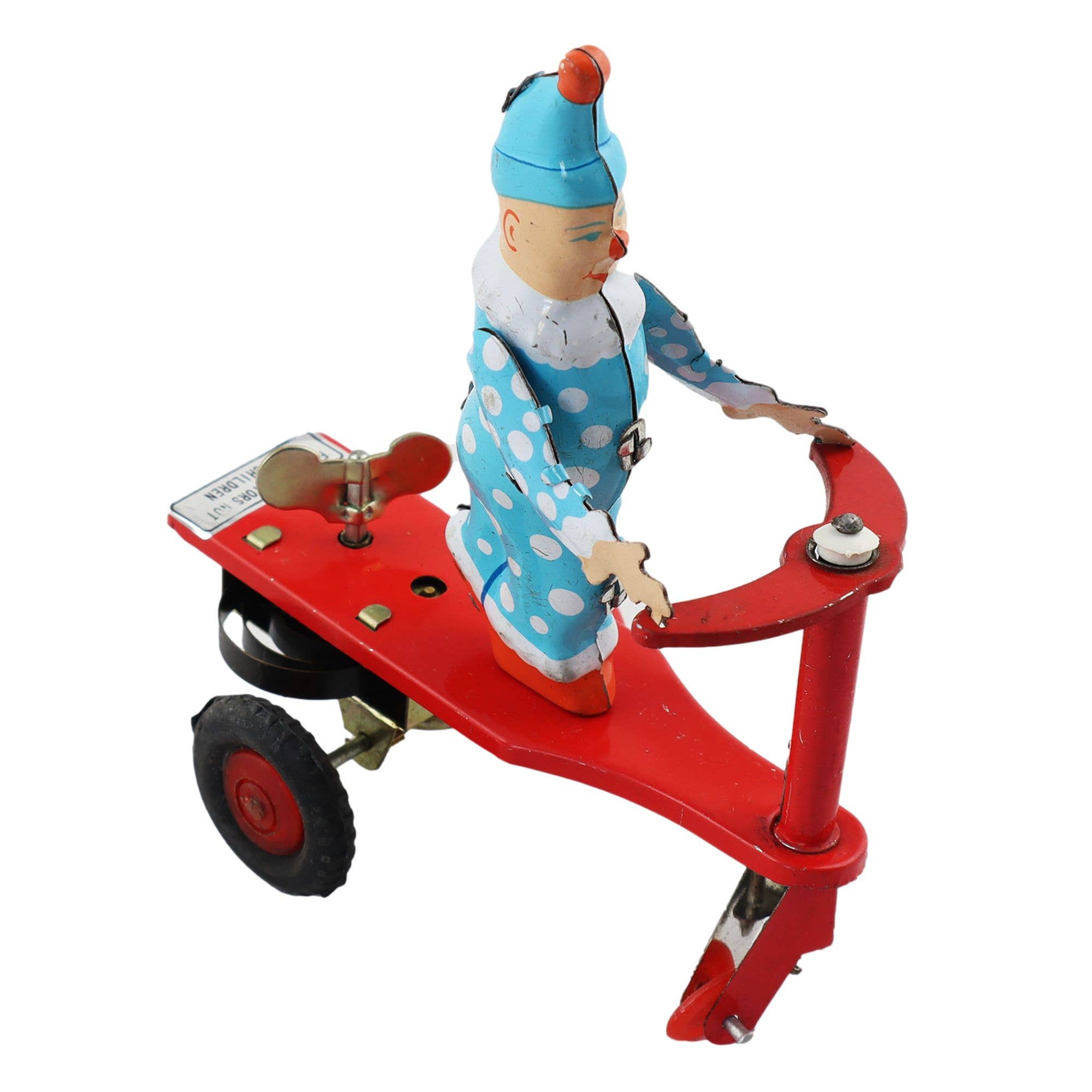 Tribal Trade GmbH - Vente Figurine décorative - Clown en jouet en tôle sur scooter trottinette en tôle10