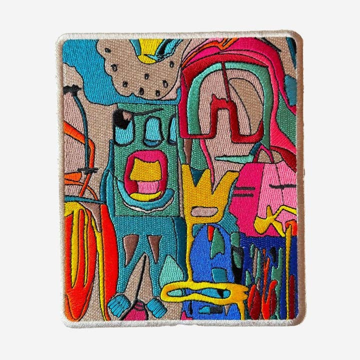 Embroidered Patch Metropolis for wholesale by Isabelle Gougenheim Designs