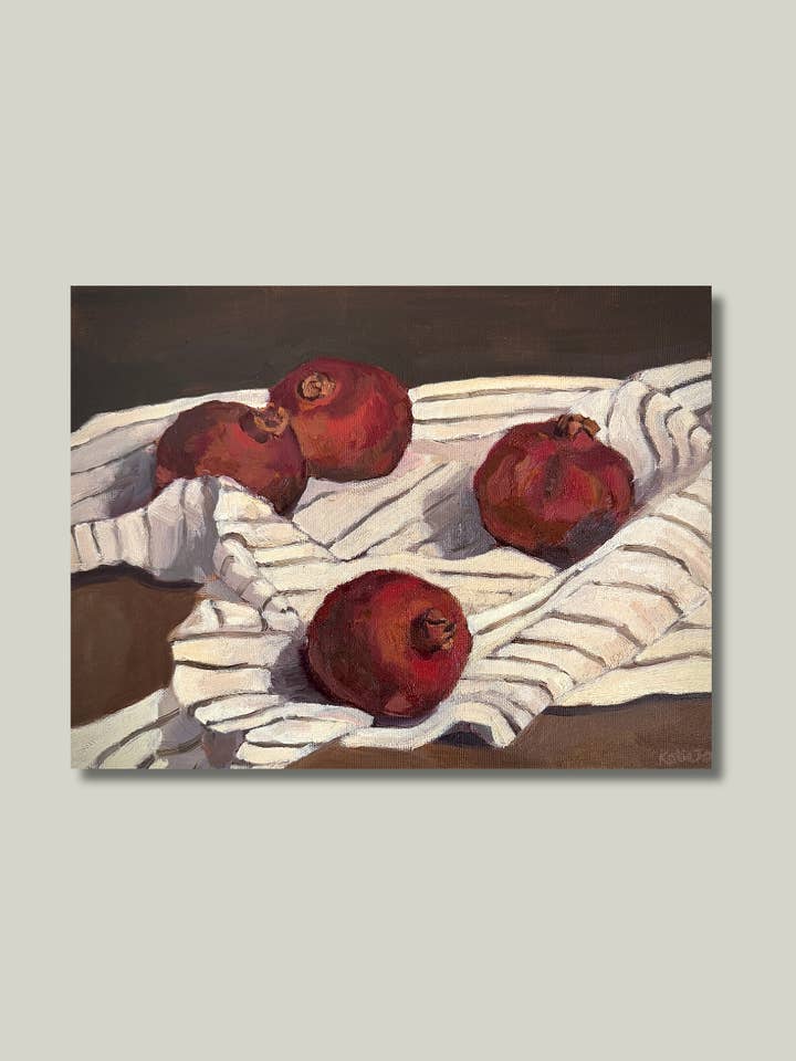 "Pomegranates and Cloth" Print for wholesale by Katie Jo Art