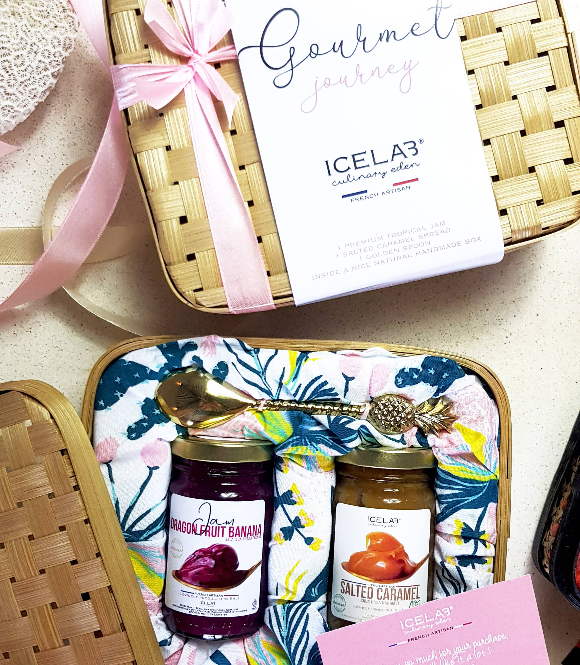 Icelab – Geleia por atacado – Combo Tropical Jams, Cesta de Presentes Gourmet3