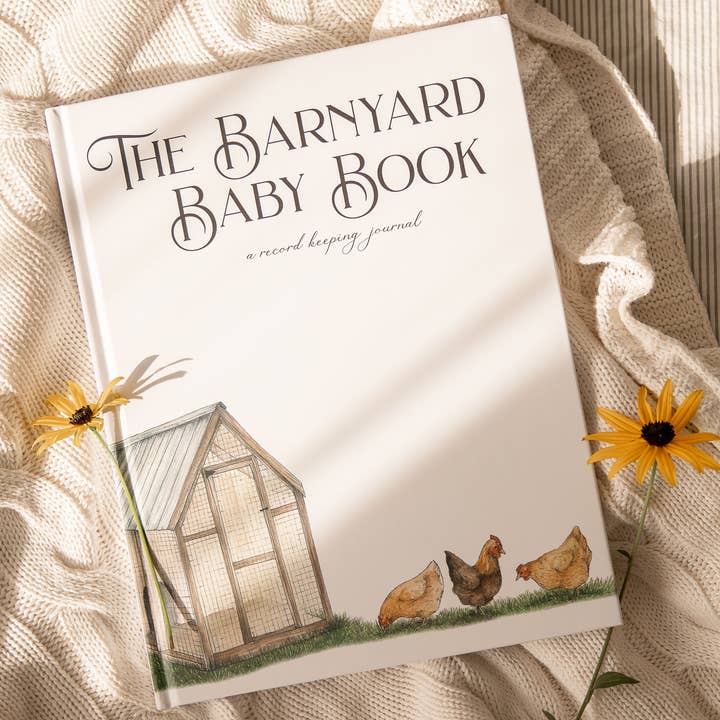 CMCARTILLUSTRATIONS - Wholesale Memory Book - Kids & Baby - Baby Memory Book, Farm Keepsake Journal, Farm Baby Album