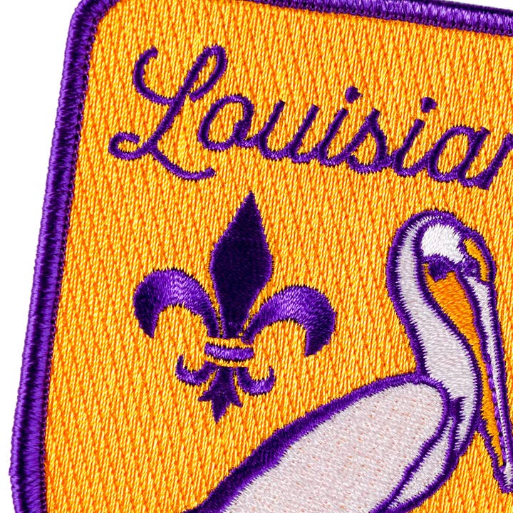 Oxford Pennant - Wholesale Patch - Louisiana Embroidered Patch