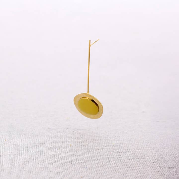 Steel Earrings Hanging Enamel Medal for wholesale by Sonata