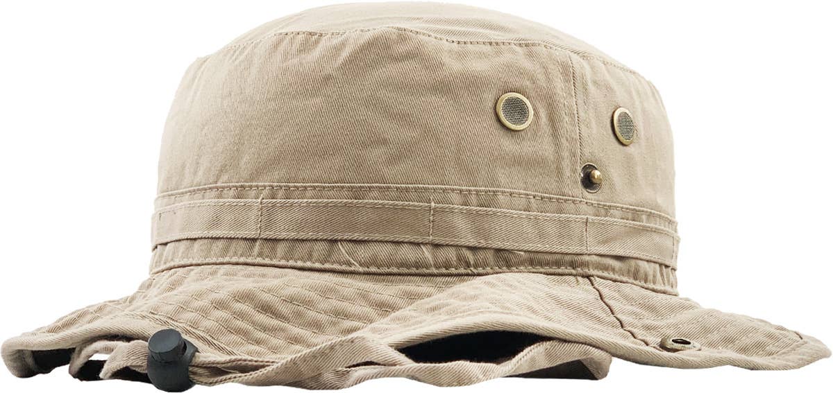 KBETHOS - Wholesale Bucket hat – Unisex - Solid Boonie Hat With String (Fitted)26
